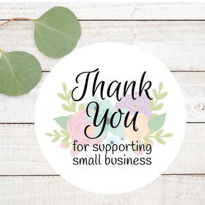 Thank You 2" Round Labels 200 count